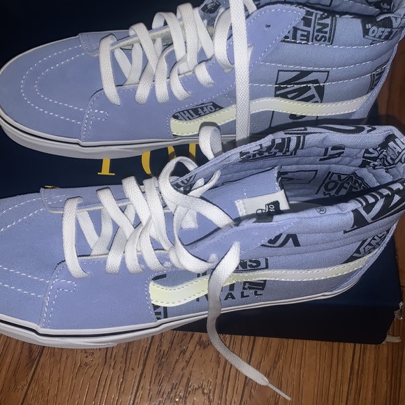 Vans Sk8-Hi sky blue with graphics. US MEN 10.0 NEW - Picture 7 of 7